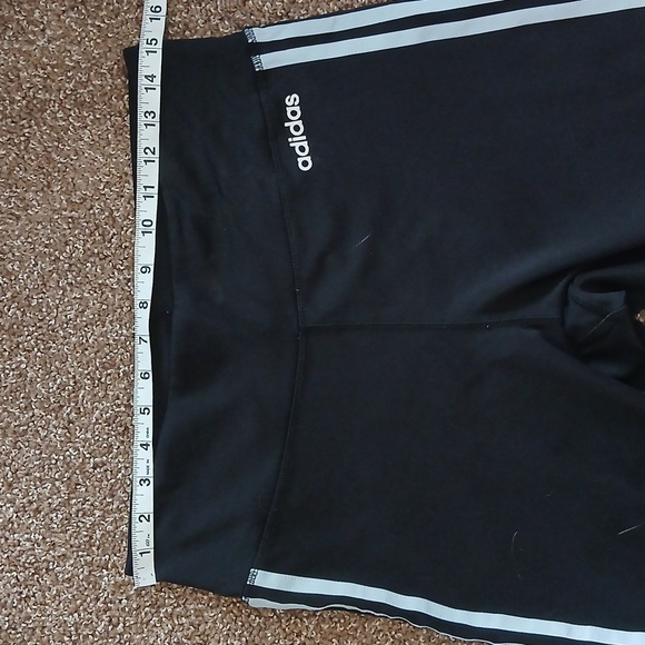 Adidas black and white athletic leggings size large - Picture 10 of 12